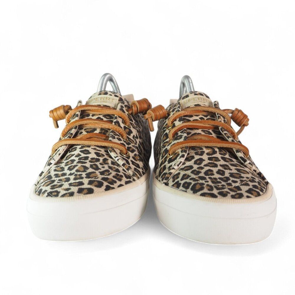 Sperry Crest Vibe Leopard Print Canvas Slip-On Sn… - image 3